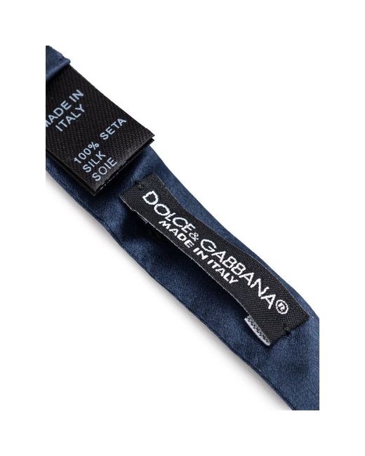 Dolce & Gabbana Blue Classic Silk Bow Tie for men