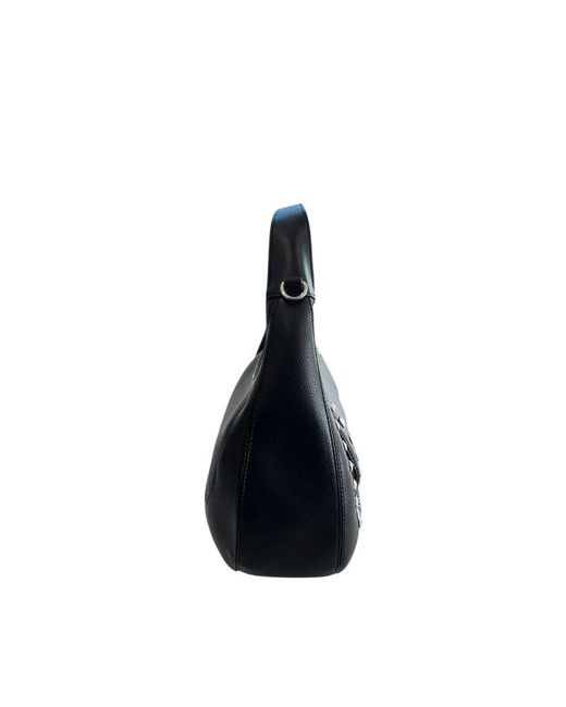 Twinset Blue Black Pu Shoulder Bag