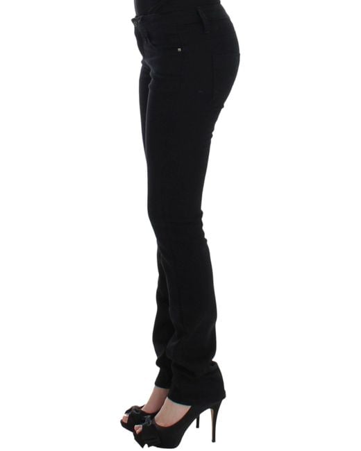 CoSTUME NATIONAL Straight Leg Jeans Black Sig12469