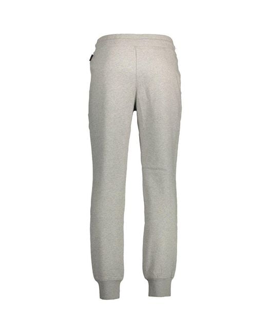 Napapijri Gray Cotton Men's Sweatpants for men