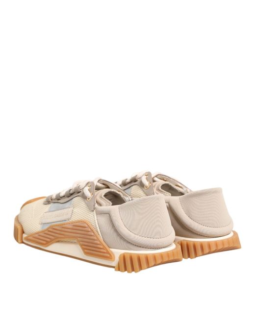 Dolce & Gabbana Natural Multicolor Low Top Ns1 Men Sneakers Shoes for men