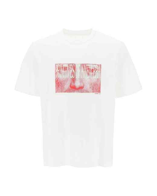 OAMC Pink 'albrecht' T Shirt With Print for men