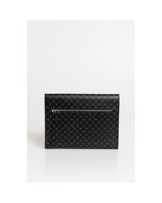 Trussardi Black Polyester Men Clutch for men