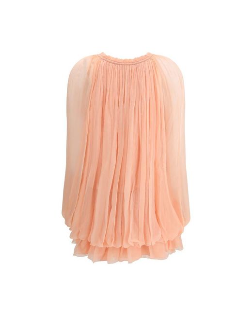 Chloé Pink Multicolor Silk Casual Dress