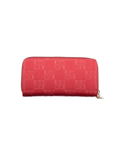 Laura Biagiotti Red Polyurethane Wallet