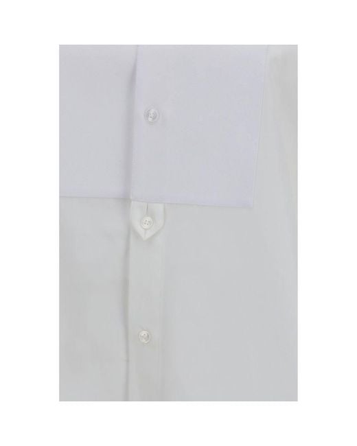 Saint Laurent White Cotton Dress Shirt