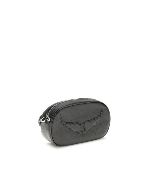 Zadig & Voltaire Gray Rock With You Shoulder Bag