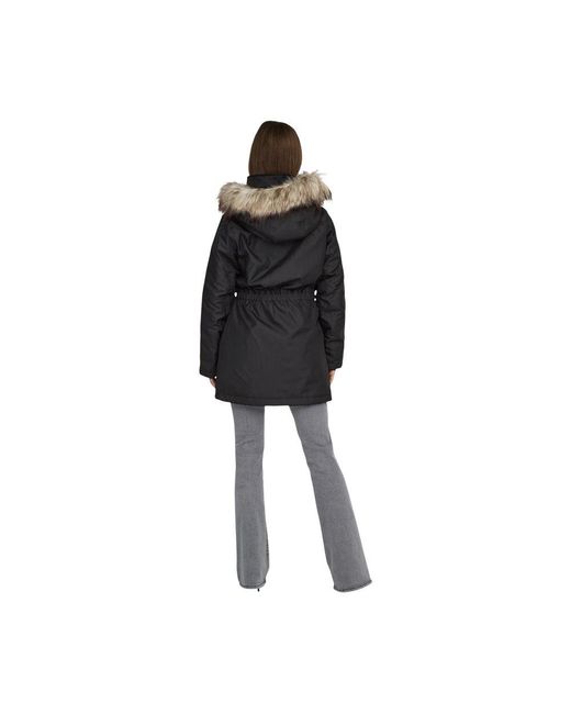 ONLY Black Recycled Polyester Parka