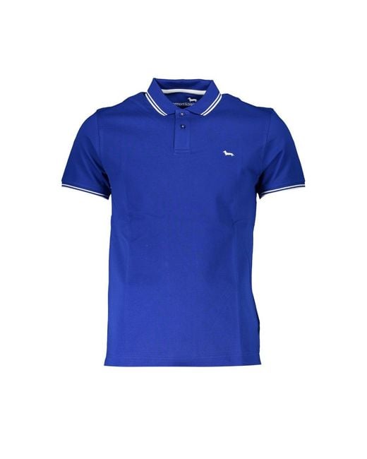 Harmont & Blaine Blue Cotton Polo Shirt for men