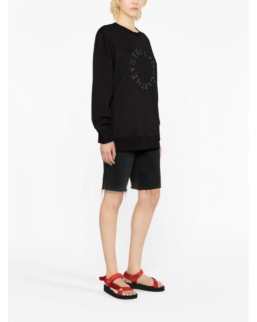 Stella McCartney Black Rhinestone