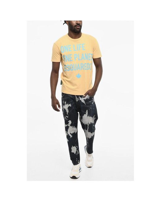 DSquared² Black Cotton Crew for men