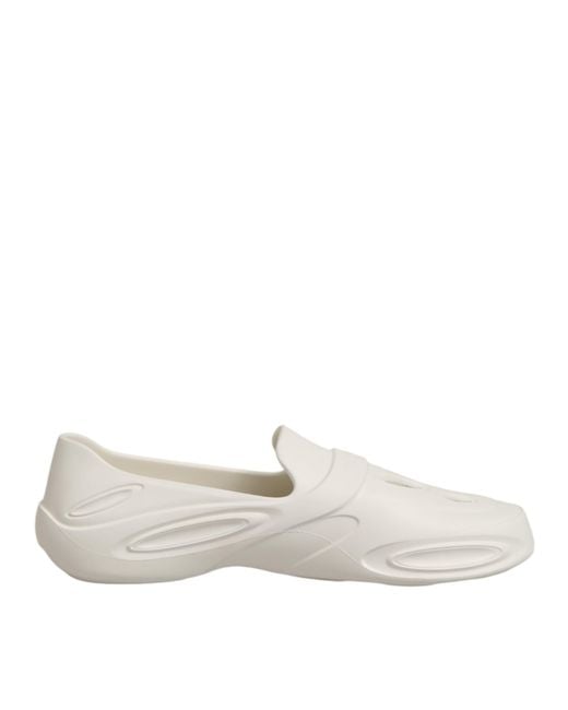 Dolce & Gabbana White Rubber Slides Low Top Sneakers Shoes for men