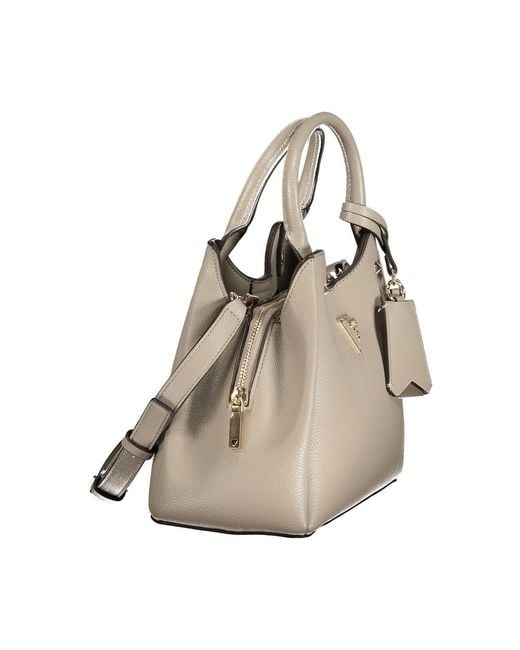 Guess Gray Grigio Poliuretano Handbag