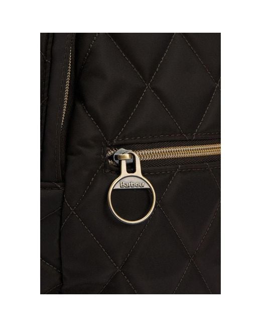 Barbour Black Green Polyamide Backpack