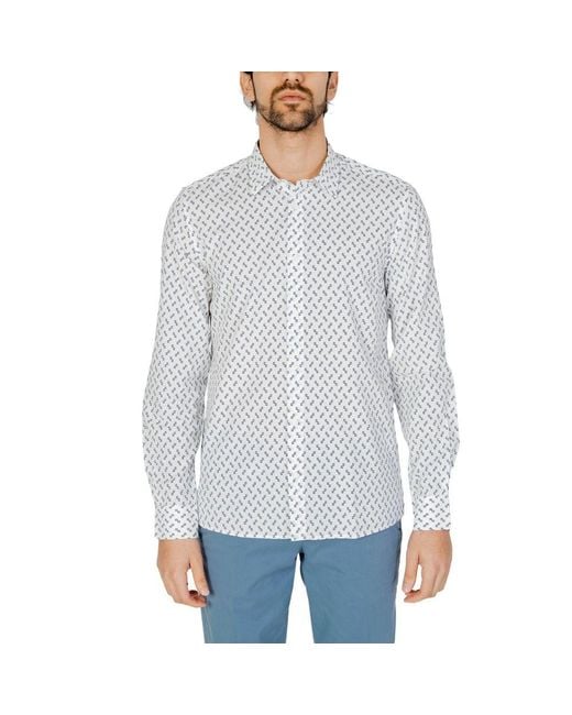 Antony Morato Blue Viscose Shirt for men