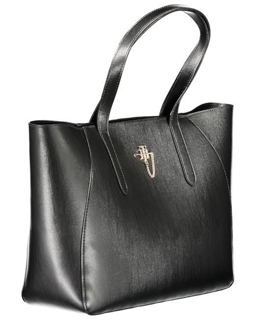 Tommy Hilfiger Black Elegant Shoulder Bag With Contrasting Details