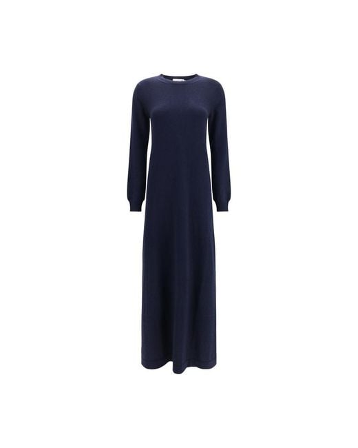 Malo Blue Cashmere Casual Dress