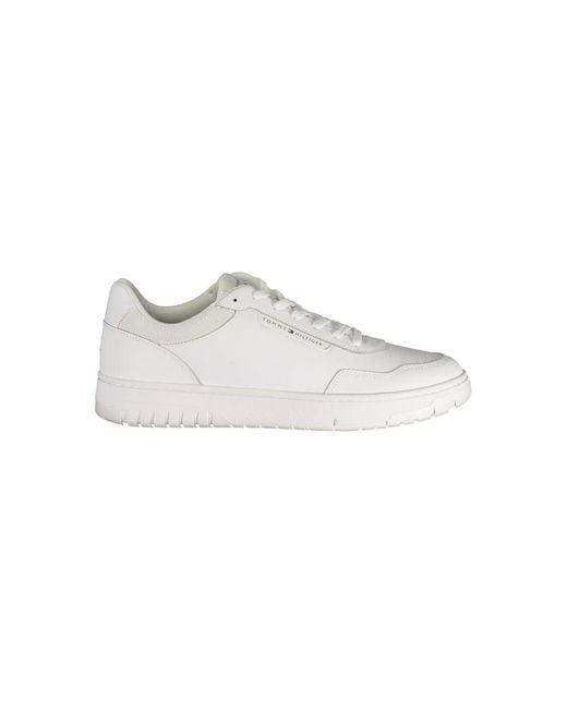 Tommy Hilfiger White Polyurethane Men Sneaker for men