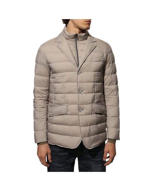 Herno Gray Polyamide Jacket for men