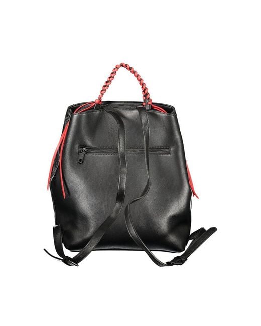 Desigual Black Polyurethane 's Backpack