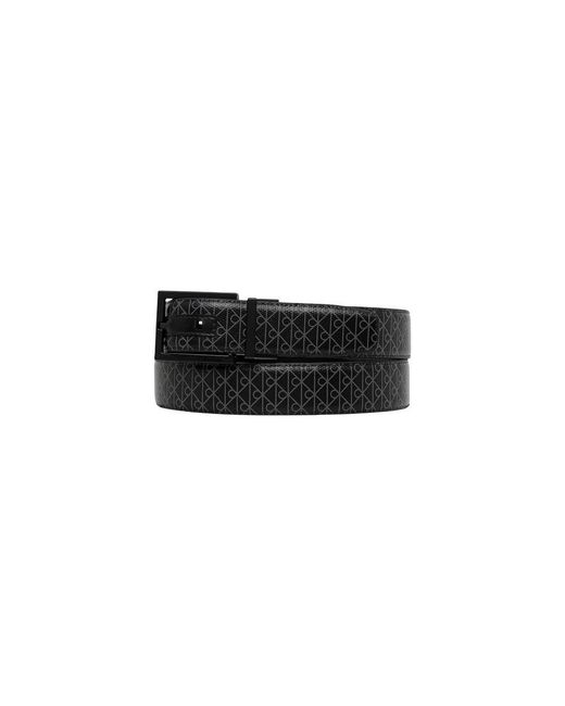 Calvin Klein Black Recycled Polyester Belt for men