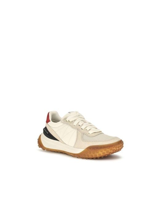 Moncler Natural Beige Polyamide Athletic Sneakers