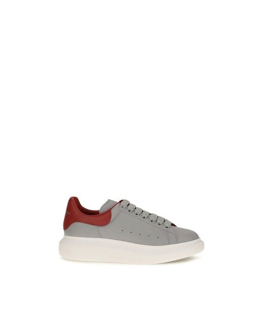 McQueen Multicolor Gray Calf Leather Bos Taurus Platform Sneakers for men
