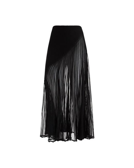 Alaïa Black Alaia Twisted Skirt