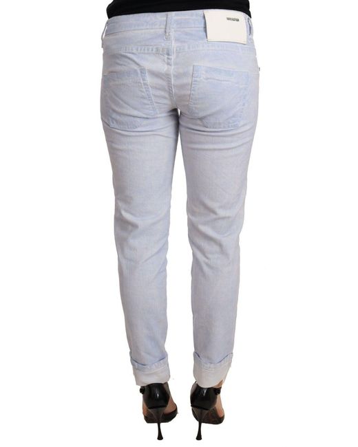 Acht Blue Light Cotton Push Up Denim Jeans