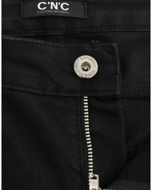 CoSTUME NATIONAL Straight Leg Jeans Black Sig12469
