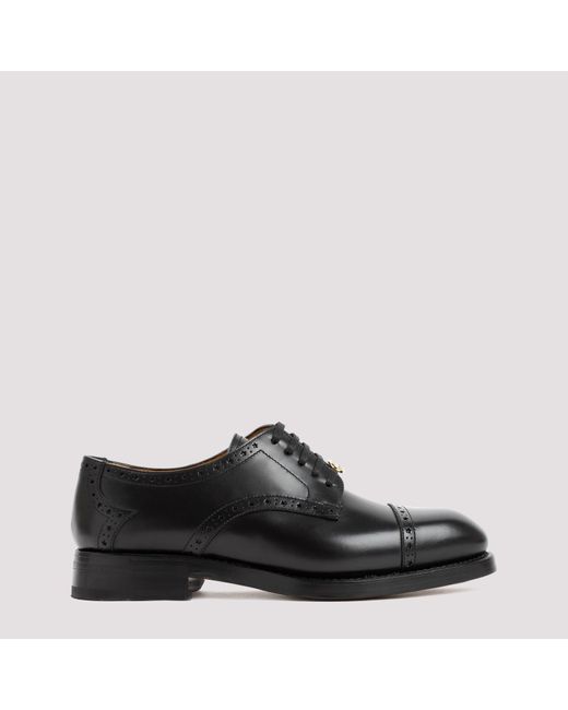 Gucci Black Leather Lace Up for men