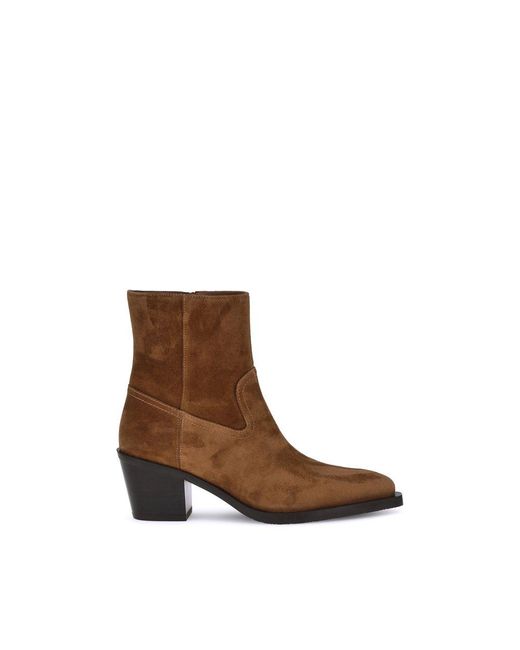 Stuart Weitzman Brown Tate Ankle Boots