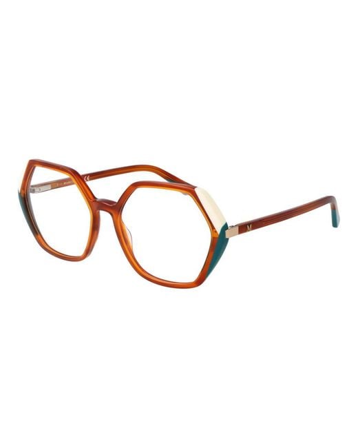 MARCIANO BY GUESS Brown Full-Rim Acetate Optical Frames With Demo Lenses And Spring Hinge for men