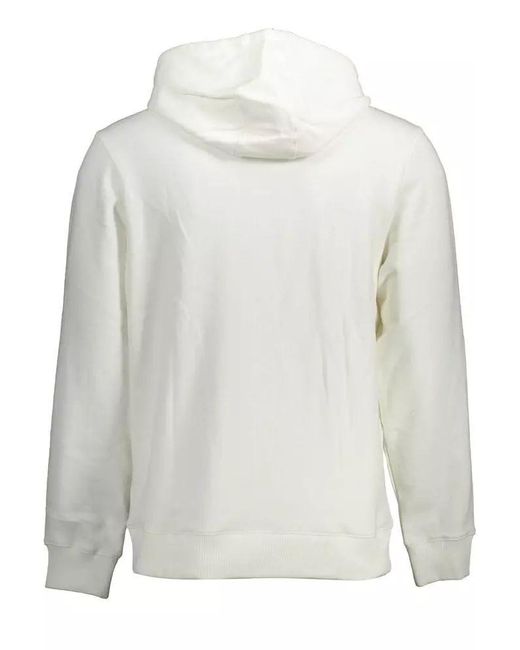 Guess White Cotton Sweater for men