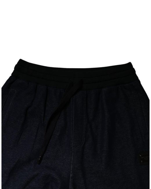 Dolce & Gabbana Blue Relaxed Fit Drawstring Pants for men