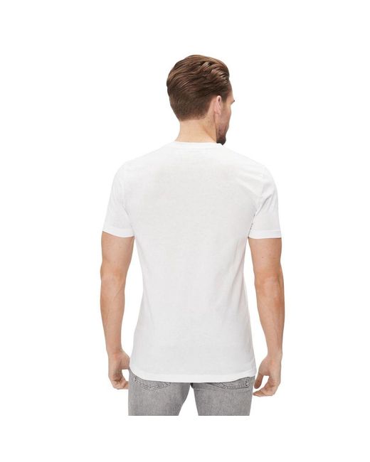 Calvin Klein White Cotton T for men