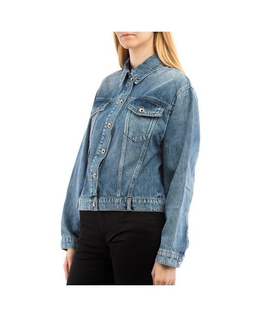 Patrizia Pepe Blue Cotton Jacket
