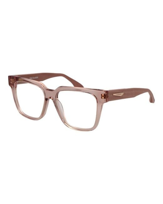 Trussardi Brown Pink Acetate Glasses (frames)
