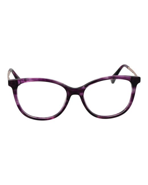 Max Mara Brown Purple Acetate Glasses (frames)