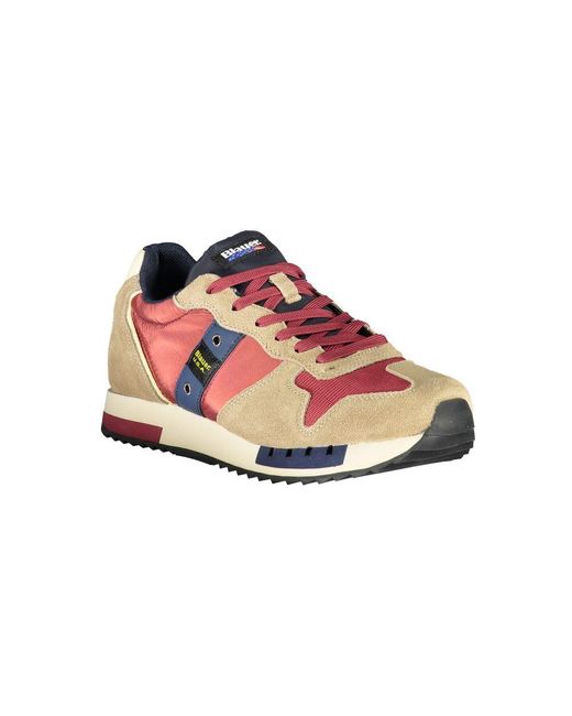 Blauer Pink Sports Sneakers With Contrast Accents for men