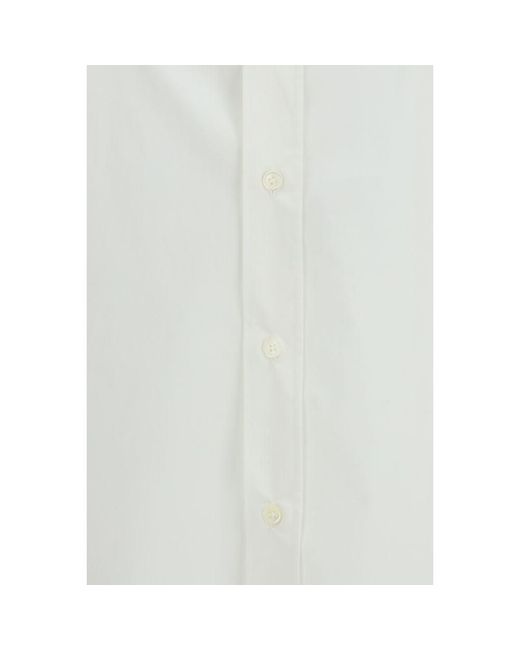 MM6 by Maison Margiela White Cotton Dress Shirt for men