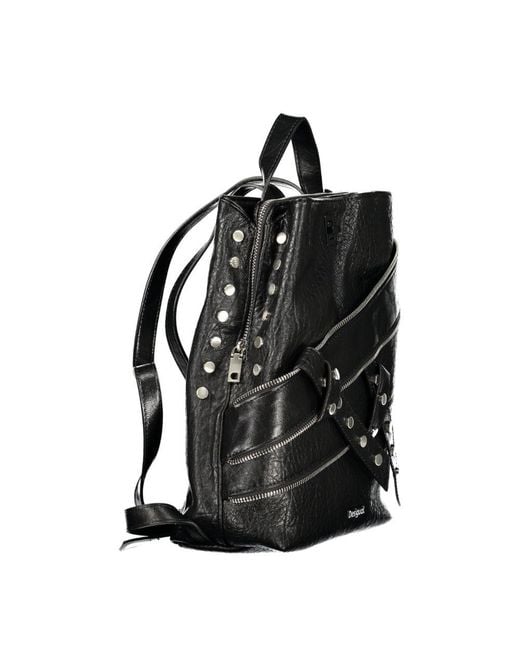 Desigual Black Polyurethane 's Backpack