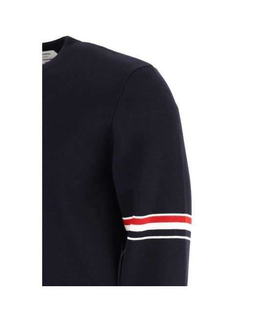Thom Browne Blue Cotton Sweatshirt for men