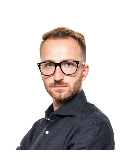 Zegna Black Plastic Glasses (Frames) for men
