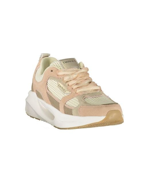 Twinset Natural Pink Fabric 's Sneaker