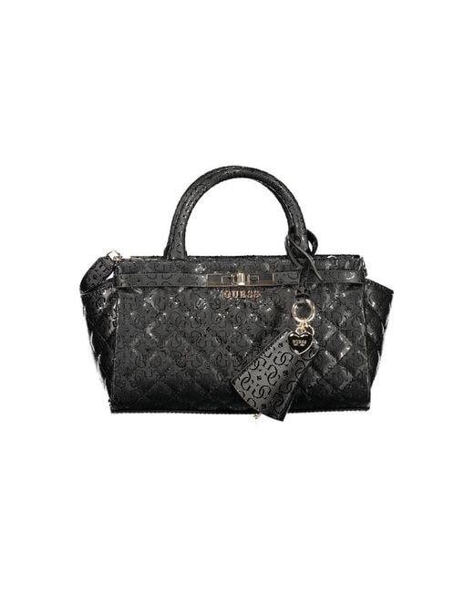 Guess Black Polyurethane Handbag