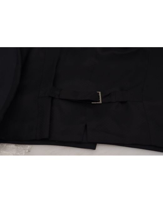 Dolce & Gabbana Blue Elegant Single Breasted Dress Vest for men