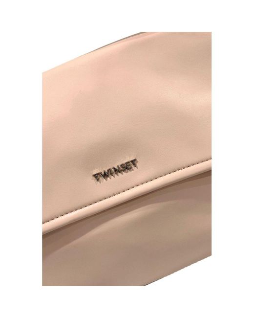 Twinset Pink Pu Handbag