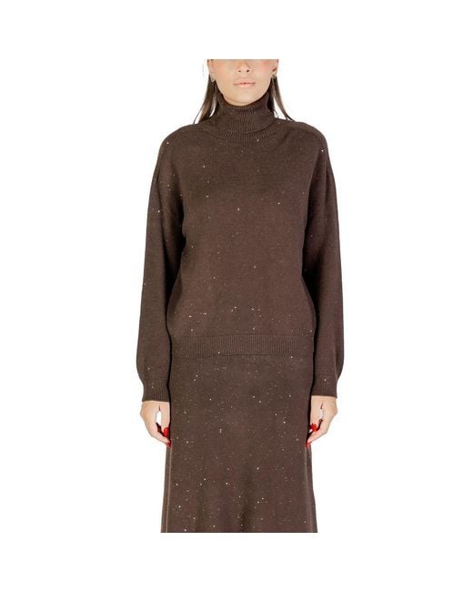 Liu Jo Brown Viscose Sweatshirt
