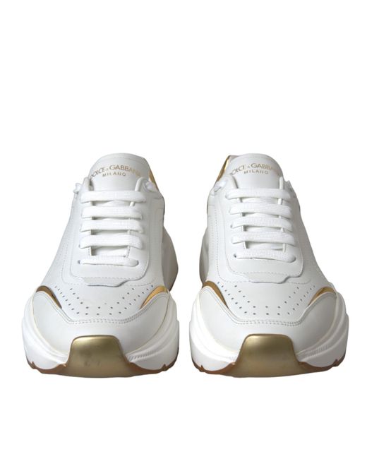 Dolce & Gabbana White Low Top Daymaster Sneakers Shoes (Pre-Owned)